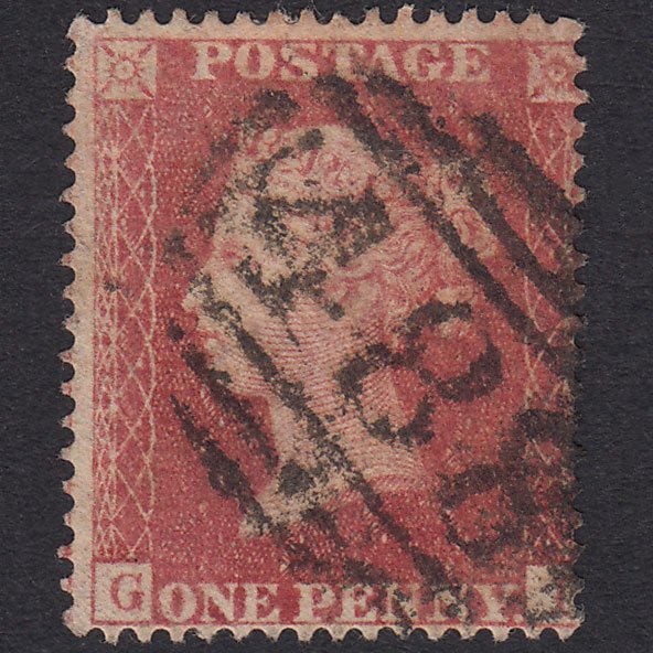 GB QV 1857 1d Rose-Red Plate 45 SG36-C11 GI GU Lynn 488