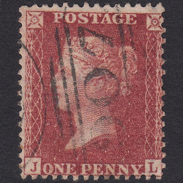 GB QV 1857 1d Rose-Red Plate 55 SG40-C10(1) JL FU Woodbridge 907