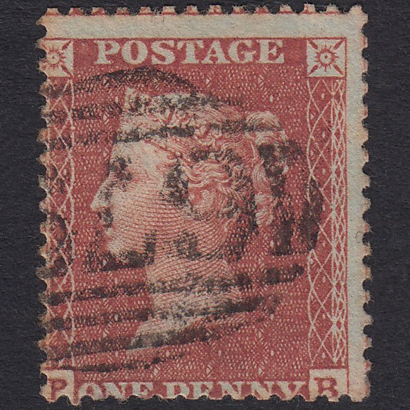 GB QV 1855 1d Red-Brown Plate 7 SGC6(1) PB GU St Helens 679