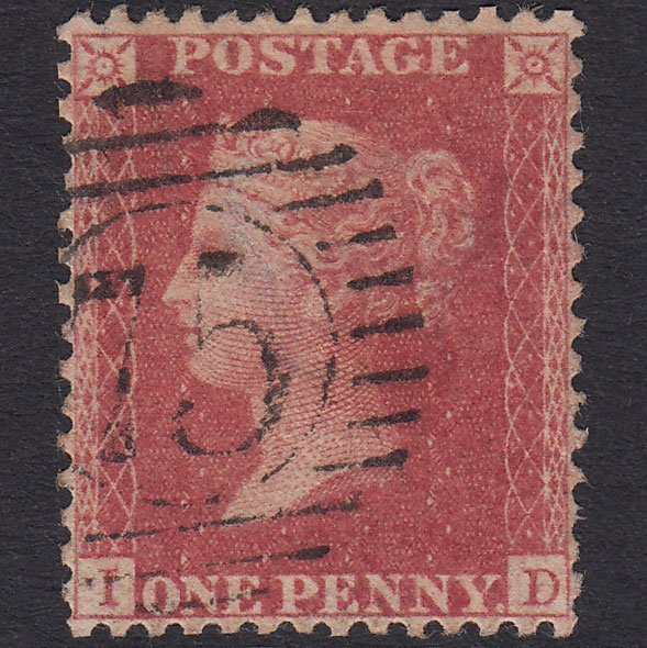 GB QV 1857 1d Plate 49 SG40-C10(1) ID FU London D&S 75 Very Well Centred