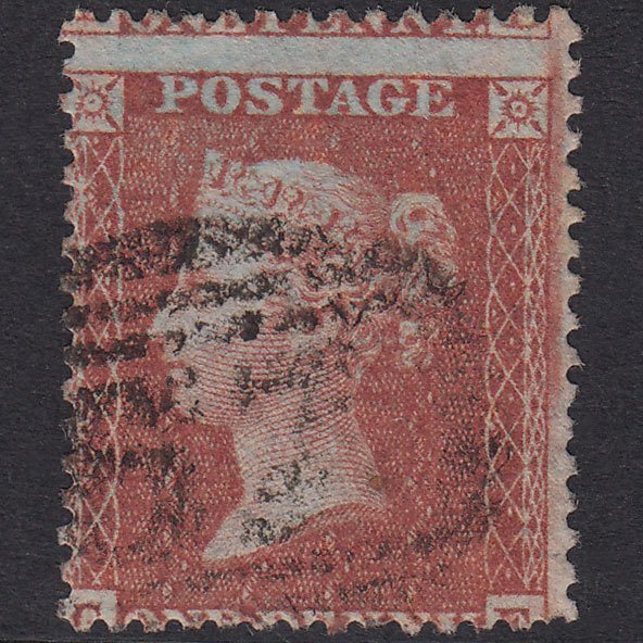 GB QV 1855 1d Red-Brown Plate 12 SGC6(1) GE GU Misperf