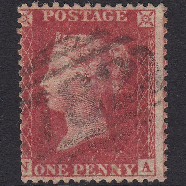 GB QV 1861 1d Rose-Red Plate 51 SG42-C12(3) NA GU Teignmouth 782