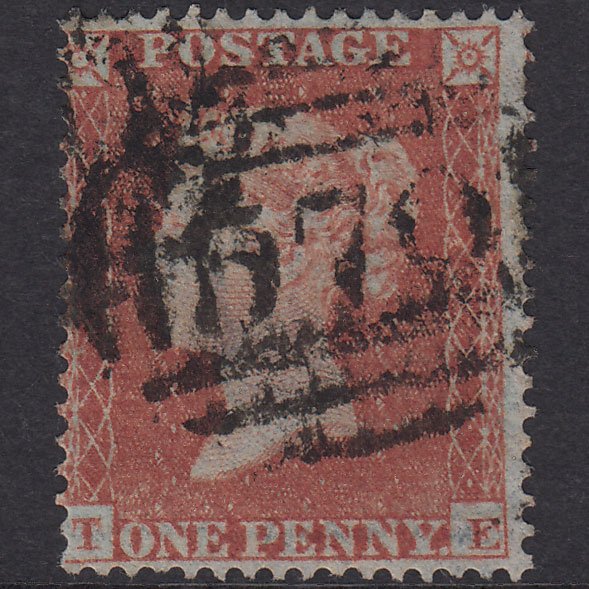 GB QV 1854 1d Red-Brown Plate 183 SG17-C1(1) TE GU Northampton 570