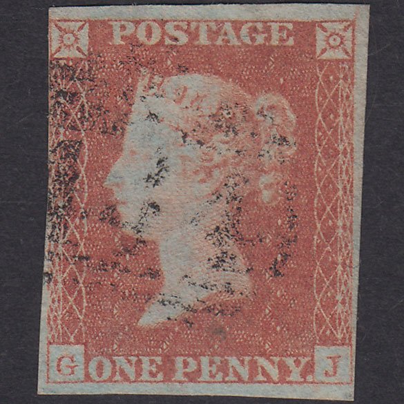 GB QV 1841 1d Red-Brown Plate 116 SG8-B1(1) GJ FU Nr 4M Leamington 444