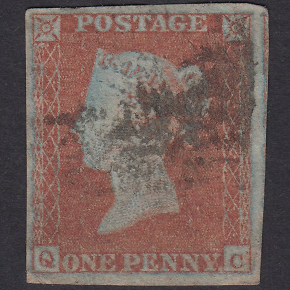 GB QV 1841 1d Red-Brown Plate 106 SG8-B1(1) QC GU 4 Margins