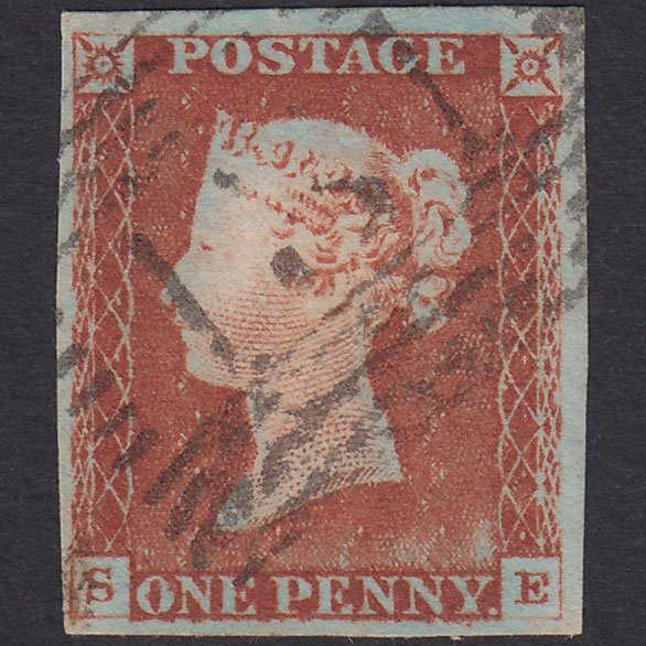 GB QV 1841 1d Pale Red-Brown Plate 60 SG9-B1(3) SE VFU 4M Edinburgh 131