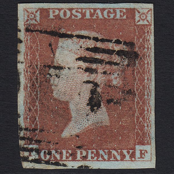 GB QV 1841 1d Red-brown (Plate 73) SG8-B1(1) TF FU in Scotland 4 Margins
