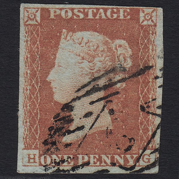 GB QV 1841 1d Red-brown (Plate 71) SG8-B1(1) HG GU in London 4 Margins