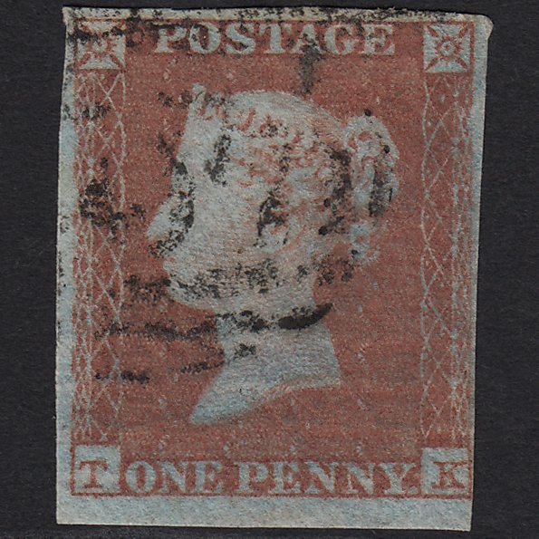 GB QV 1841 1d Red-brown (Plate 104) SG8-B1(1) TK GU 4 Margins Misplaced Wmk
