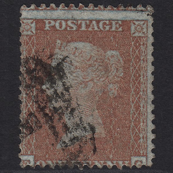GB QV 1855 1d Red-brown C6(1) GU