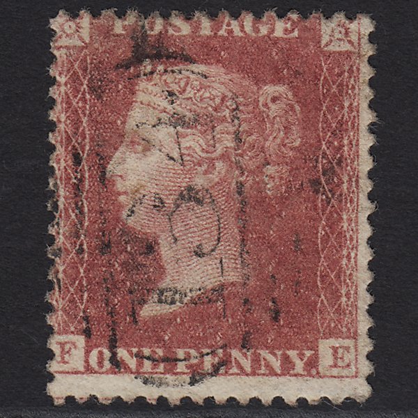 GB QV 1857 1d Rose-red (Plate 41) SG40-C10(1) FE FU Bristol 134
