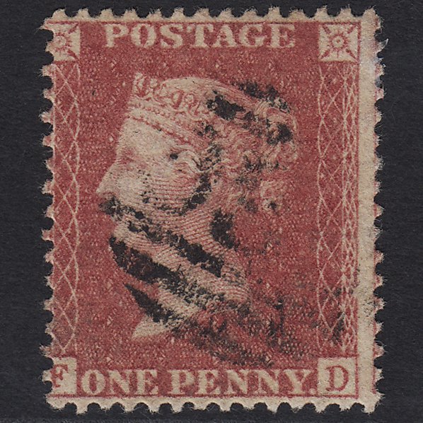 GB QV 1857 1d Rose-red (Plate 47) SG40-C10(1) FD FU