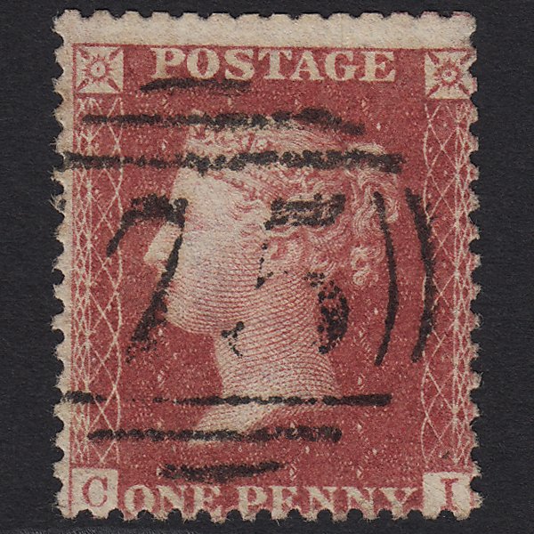 GB QV 1857 1d Rose-red (Plate 56) SG40-C10(1) CI GU Birmingham 75