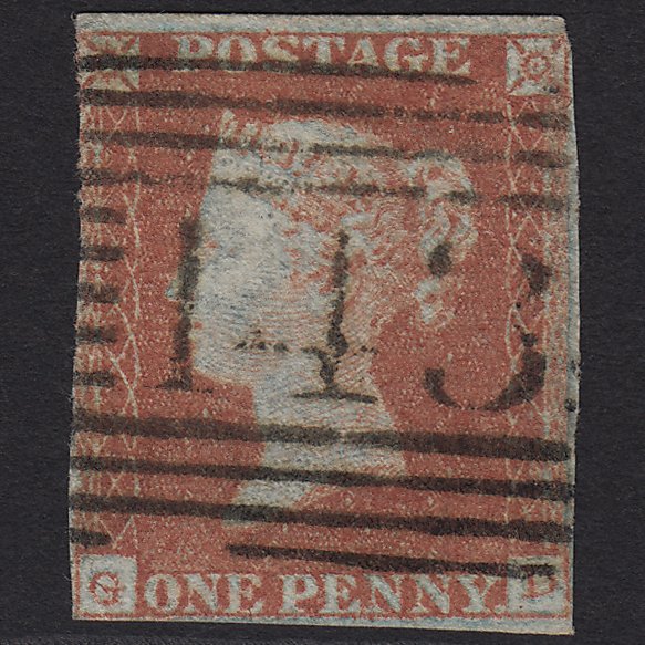 GB QV 1841 1d Red-brown (Plate 119) SG8-B1(1) GD GU Fochabers 143