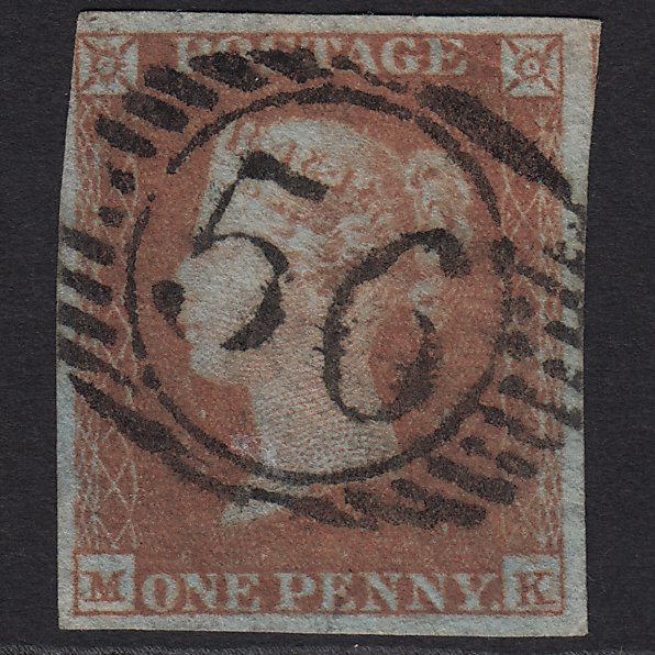 GB QV 1841 1d Red-brown (Plate 98) SG8-B1(1) MK GU London D&S 56 nr 4M