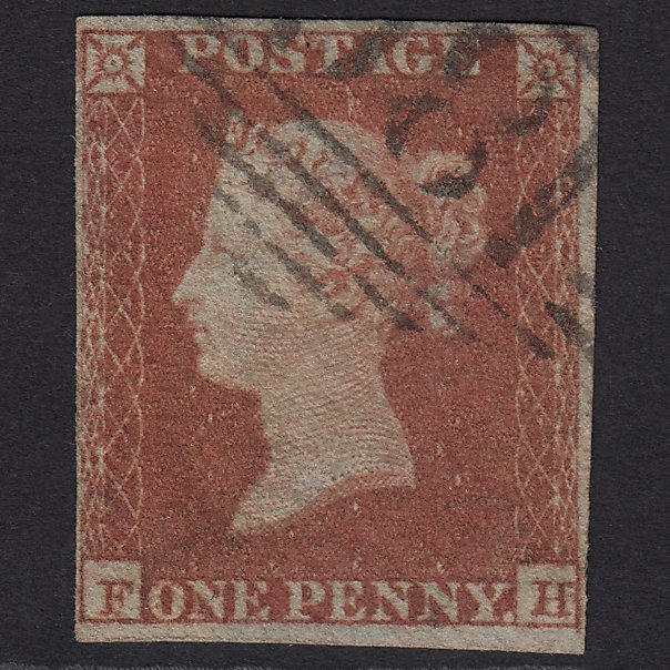 GB QV 1841 1d Red-brown (Plate 131) SG8-B2(1) FH FU Chester 180 4 Margins
