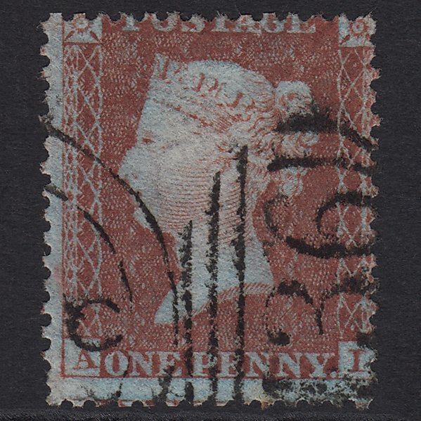 GB QV 1855 1d Red-brown (Plate 11) SG24-C3(1) AI GU Missing Imprimatur