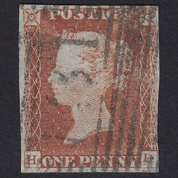 GB QV 1841 1d Red-brown (Plate 64) SG8-B1(1) HD GU nr 4M Edinburgh 131