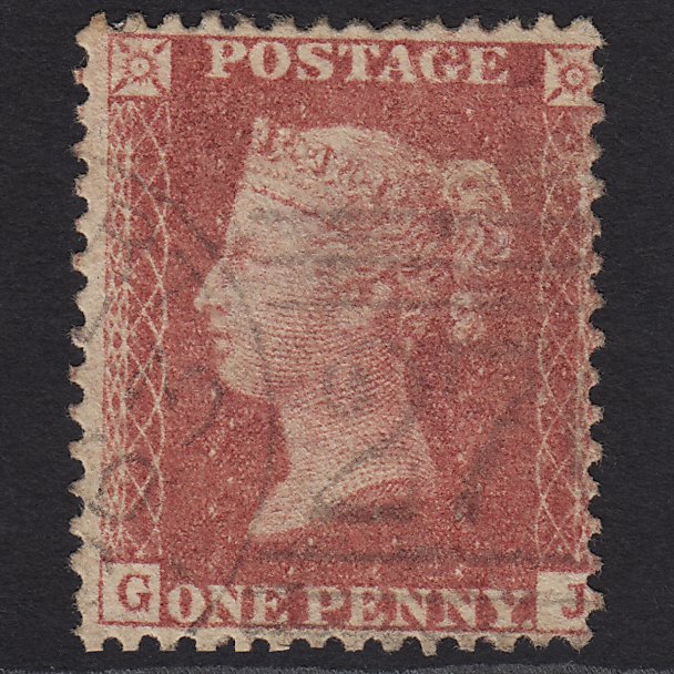 GB QV 1857 1d Rose-red (Plate 55) SG40-C10(1) GJ FU Scotland