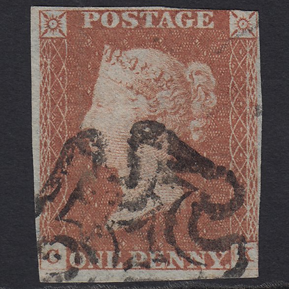 GB QV 1841 1d (Plate 23) SG8-B1(1) CK GU Missing Imprimatur nr 4M Maltese Cross