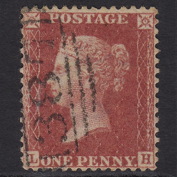 GB QV 1857 1d (Plate 34) SG40-C10(1) LH GU Huddersfield 387 Well Centred