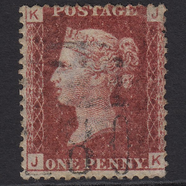 GB QV 1864 1d Lake-red (Plate 127) SG44-G1(2) JK GU Light Cancel