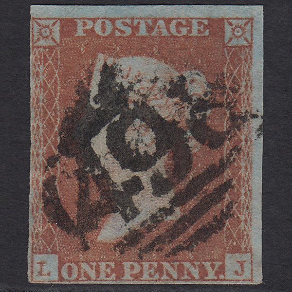 GB QV 1841 1d Red-brown (Plate 106) SG8-B1(1) LJ GU nr 4M Manchester 498