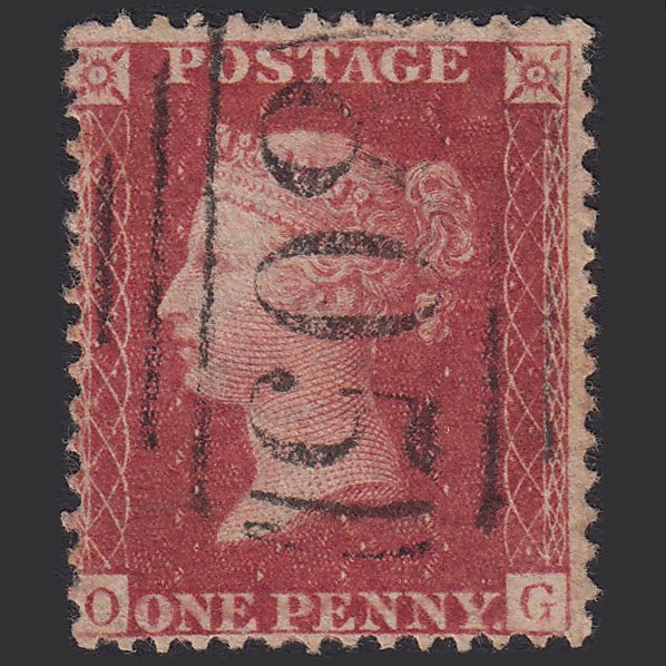 GB QV 1857 1d Rose-red (Plate 59) SG40-C10(1) OG FU Torquay 805