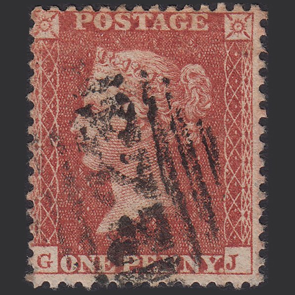 GB QV 1855 1d Red-brown (Plate 4) SG24-C3(1) GJ GU Coventry 223