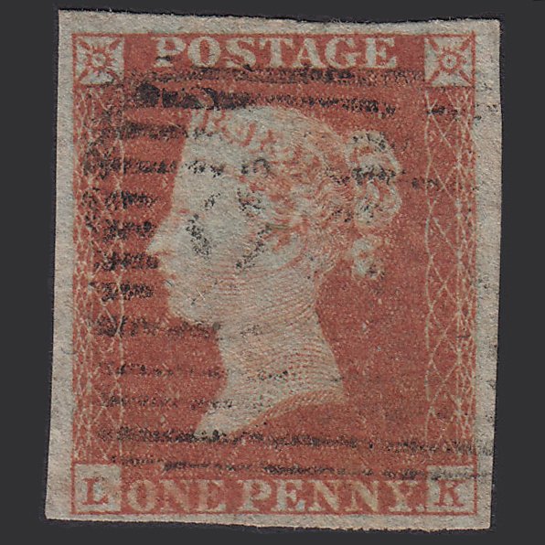 GB QV 1841 1d (Plate 94) SG8-B1(1) LK GU 4 Good Margins Light Scots Cancel