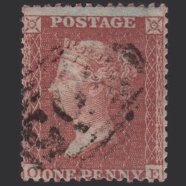 Q14_20 GB QV 1855 1d Red-brown (Plate 20) SGC6(1) OE GU Misperf