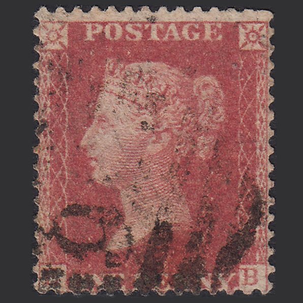 SGC13(3) GB QV 1861 1d Rose-red Plate R16 EB GU
