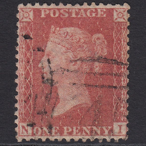 GB QV 1857 1d Rose-red (Plate 64) SG40-C10(1) NI FU Well Centred