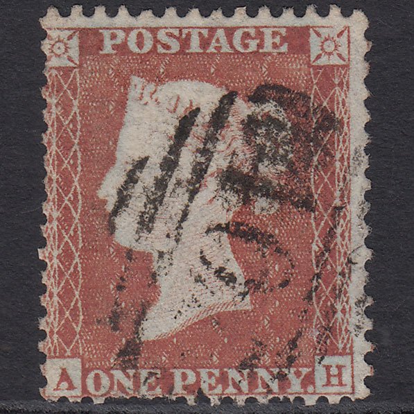 GB QV 1855 1d Red-brown (Plate 201) SG22-C2(1) AH GU Missing Imprimatur