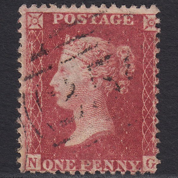 GB QV 1857 1d Rose-red (Plate 59) SG40-C10(1) NG FU