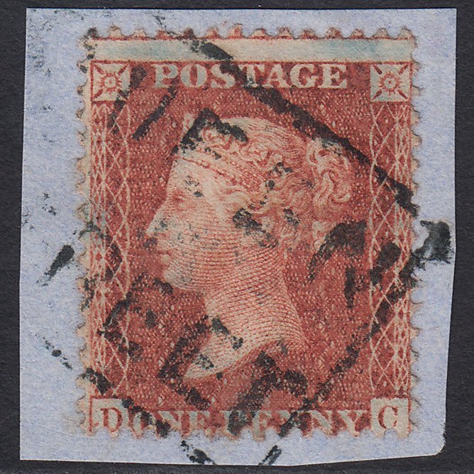 GB QV 1856 1d (Plate 36) SG29-C8(1) Const Var DC FU Queen Street Scots Local