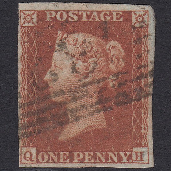 GB QV 1841 1d Red-brown (Plate 158) SG8-B2(1) QH GU Scotland
