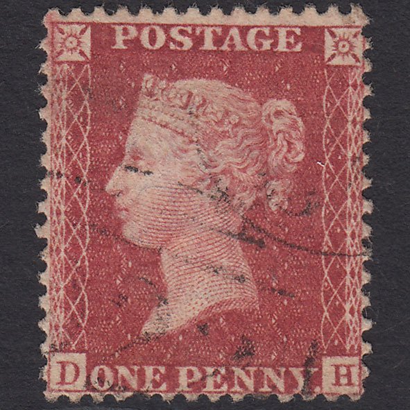 GB QV 1857 1d Rose-red (Plate 59) SG40-C10(1) DH VFU Well Centred