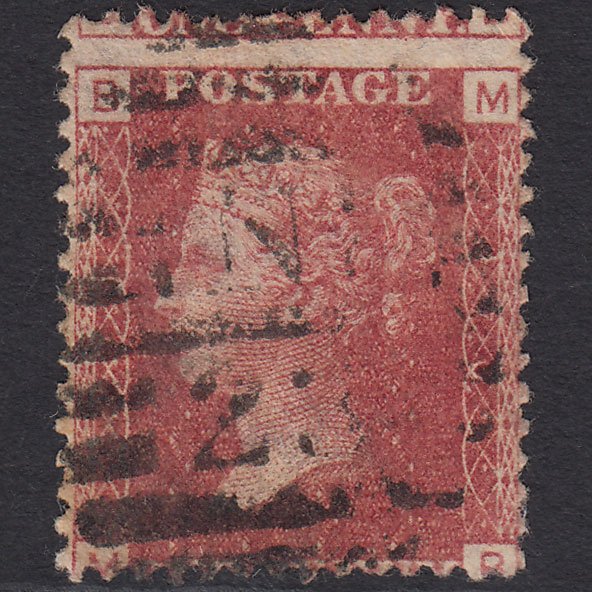 GB QV 1864 1d (Plate 170) SG44-G1(2) MB FU London D&S N23 Large Misperf