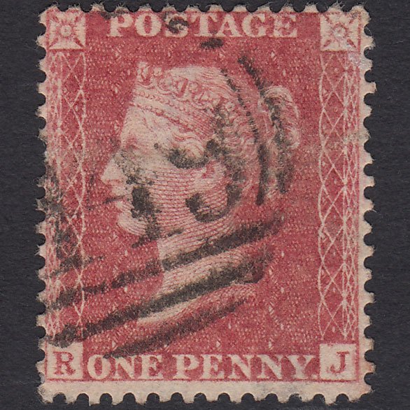 GB QV 1857 1d (Plate 44) SG40-C10(1) Constant Variety RJ GU Leicester 449