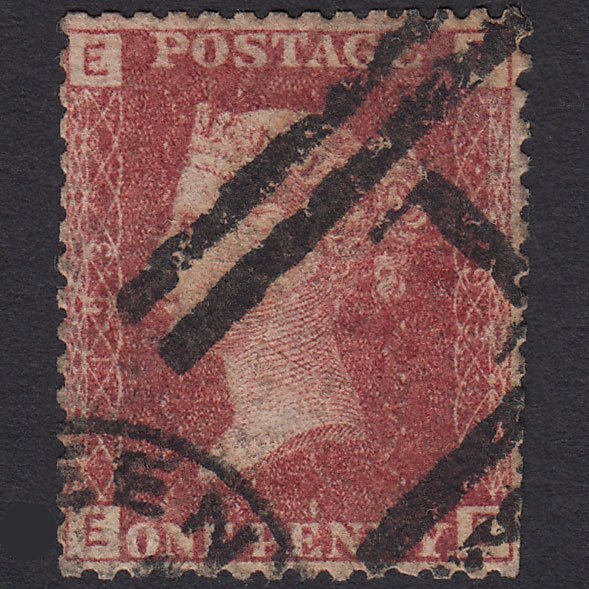 GB QV 1864 1d Lake-red (Plate 193) SG44-G1(2) EE GU Aberdeen 1