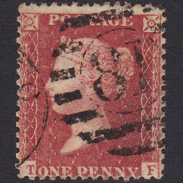 GB QV 1857 1d (Plate 59) SG40-C10(1) Constant Variety TF FU London D&S 81
