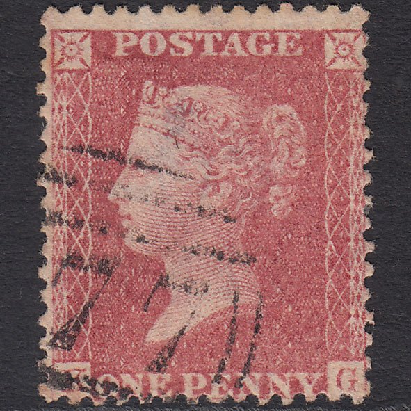 GB QV 1857 1d Pale Rose (Plate 47) SG39-C10(3) KG FU