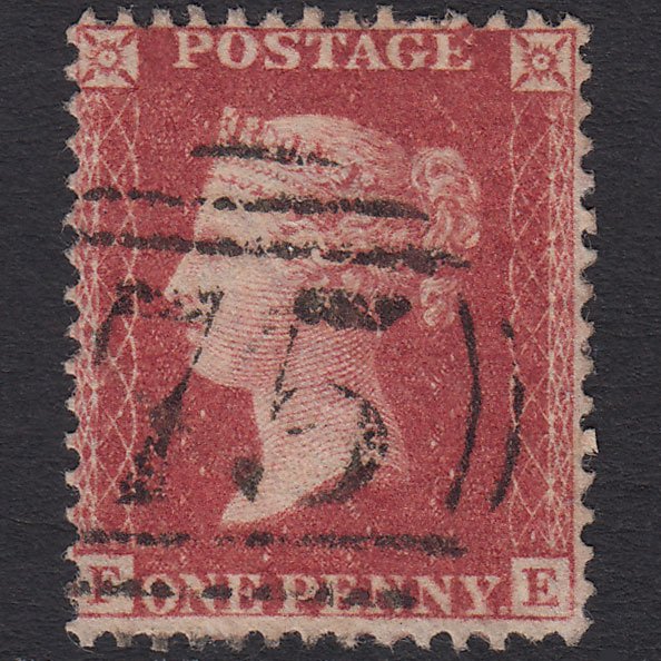 GB QV 1857 1d Rose-red (Plate 42) SG40-C10(1) FE FU Birmingham 75
