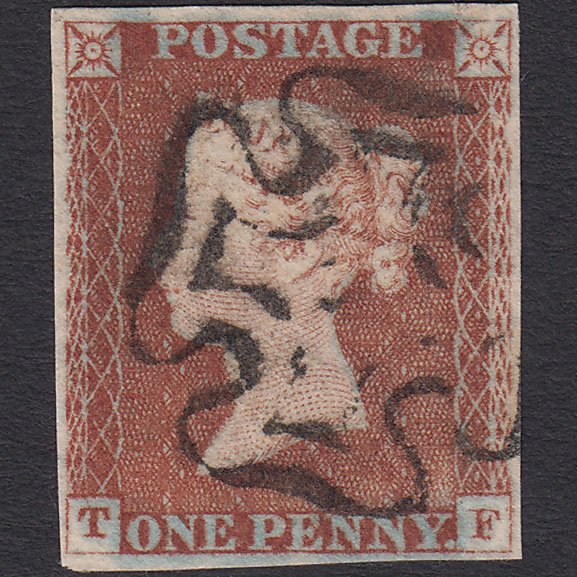 GB QV 1841 1d Red-brown (Plate 24) SG8-B1(1) Superb Ivory Head TF VFU 4M MX