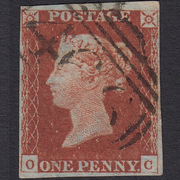 GB QV 1841 1d Red-brown (Plate 64) SG8-B1(1) OC FU Liverpool 466
