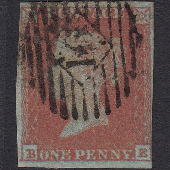 GB QV 1841 1d Red-brown (Plate 131) SG8-B2(1) BE GU 4 Margins London IS 16