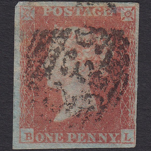 GB QV 1841 1d Red-brown (Plate 118) SG8-B1(1) BL PU 4 Margins