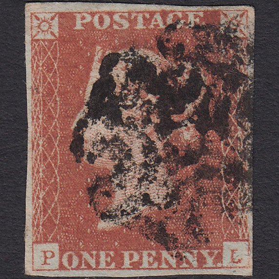 GB QV 1841 1d Red-brown (Plate 22) SG8-B1(1) PL GU Missing Imprimatur 4M MX