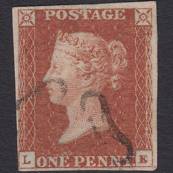 GB QV 1841 1d (Plate 22) SG8-B1(1) LE FU Missing Imprimatur 4 Margins MX
